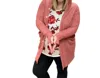 Blakeley Karsen Boyfriend Cardigan In Dusty Pink In Pink