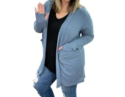 Blakeley Lola Cardigan In Denim In Blue