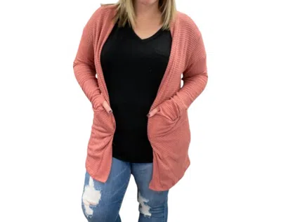 Blakeley Lola Cardigan In Mauve In Red