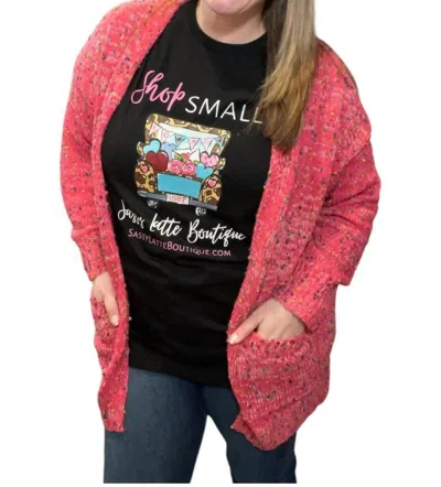 Blakeley Miley Dot Cardigan In Pink