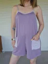 Blakeley Romper Shorts In Lavander In Multi