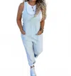 Blakeley Stripe Britte Romper Overall In White/blue In Blue