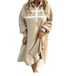 Blakeley Varsity Jersey Dress In Beige In Beige