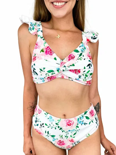Blakeley Wild Dreams Bikini Swim Set In White In Multi