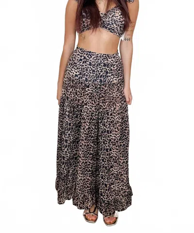 Blakeley Wild Dreams Three-piece Swim Set In Brown In Transparent