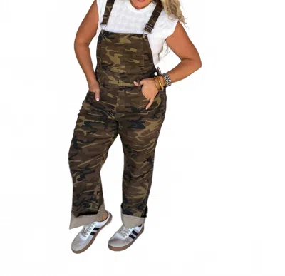 Blakeley Women's Dahlia Stretch Overalls In Camo In Multi