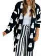 Blakeley Women's Ghost Cloud Cardigan In Black In Black