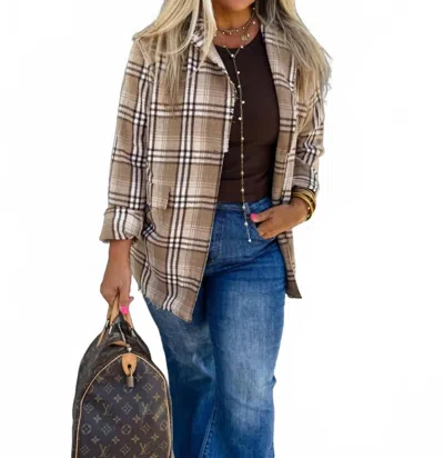 Blakeley Women's Pull It All Together Blazer In Beige In Multi