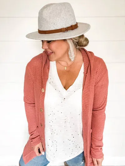 Blakely Avery Boyfriend Cardigan - Plus In Rose Pink
