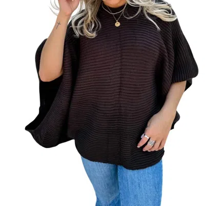 Blakely Meg Pullover Poncho In Plum In Pink