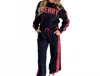 Blakely Merry Plaid Sweatsuit Set In Black In Black