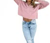 Blakely Rowan Raw Hem Hoodie In Blush In Pink