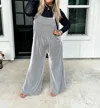 Blakely Winter Karli Boho Overalls In Black In Black