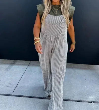 Blakely Winter Karli Boho Overalls In Olive In Green