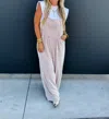 Blakely Winter Karli Boho Overalls In Tan In Multi