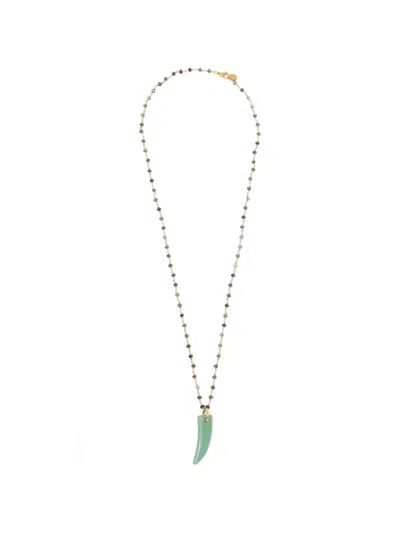 Blaklace Beaded Gem Necklace In Red