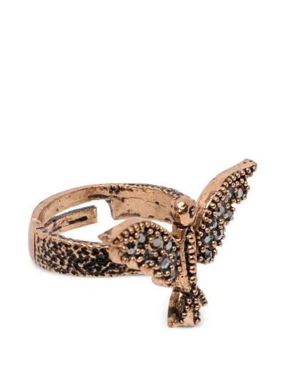 Blaklace Bird Shape Ring In Gold
