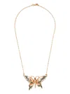 Blaklace Butterfly Necklace In Gold