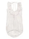 Blaklace Butterfly-print Top In White