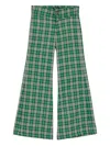 Blaklace Checkered Trousers In Green