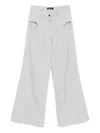 Blaklace Cutout Trousers In Gray