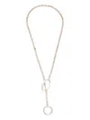 Blaklace Drop Necklace In Silver