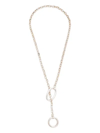 Blaklace Drop Necklace In Silver