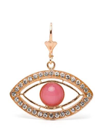 Blaklace Eye Shape Earrings In Pink