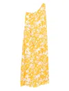 Blaklace Floral Lace Dress In Yellow