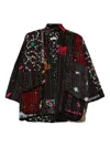 Blaklace Floral Patchwork Jacket In Black