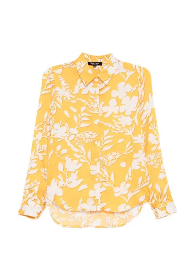 Blaklace Floral Print Shirt In Yellow