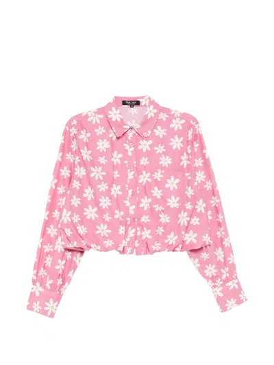 Blaklace Floral Printed Blouse In Pink
