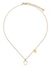 Blaklace Heart-pendant Necklace In Gold