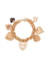 Blaklace Heart Charm Bracelet In Multi