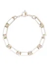 Blaklace Interlocking Charm Necklace In Silver
