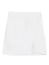 Blaklace Lace-detail Mini Skirt In White
