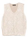 Blaklace Lace V-neck Top In Pink