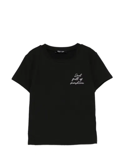 Blaklace Logo-embroidered T-shirt In Black
