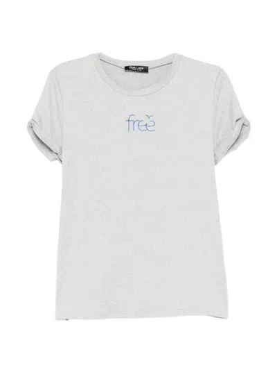 Blaklace Logo-embroidered T-shirt In Blue