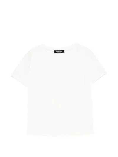 Blaklace Logo-embroidered T-shirt In White