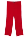 Blaklace Mid-rise Trousers In Red