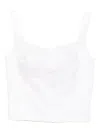 Blaklace Panelled Top In White