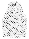 Blaklace Polka-dot Blouse In White