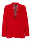 Blaklace Single-breasted Blazer In Red