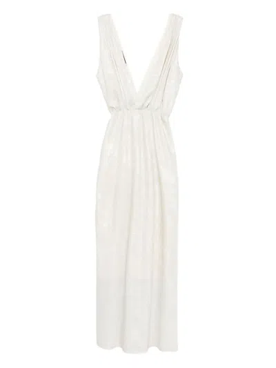 Blaklace Sleeveless Dress In White