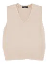 Blaklace Sleeveless Knitted Top In Neutral