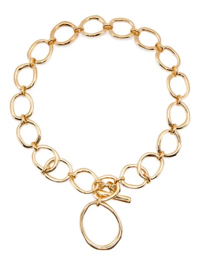 Blaklace Statement-link Necklace In Gold