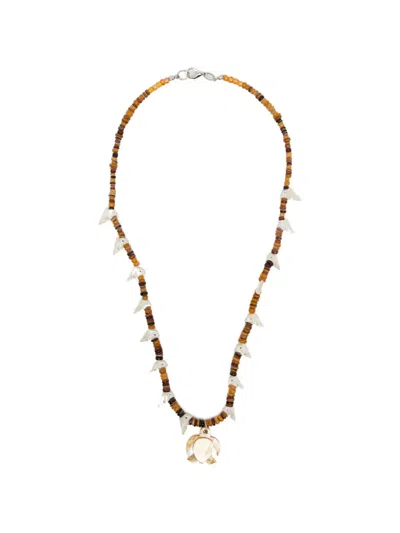 Blaklace Turtle Charm Beaded Necklace In Multi