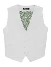 Blaklace V-neck Vest In White