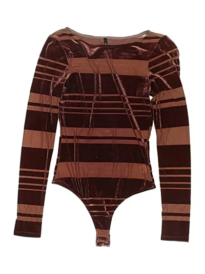 Pre-owned Blanc Bodysuit In Brown